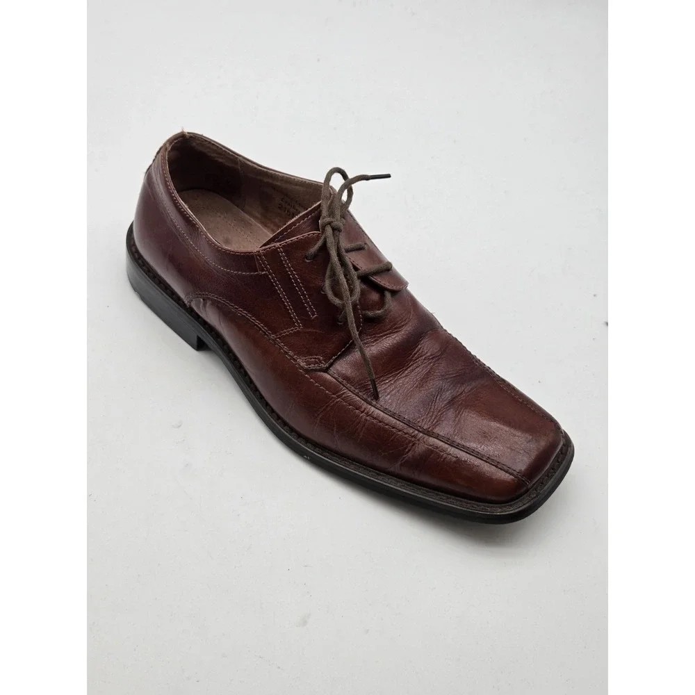 Fratelli Select Shoes Mens Size 10‎ Brown Leather Dress Oxford Square Toe